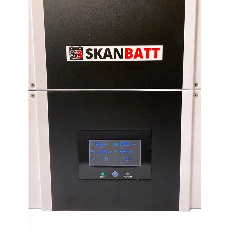 Litium 6,14 kWt 48V Vegghengt - WIFI - med varme