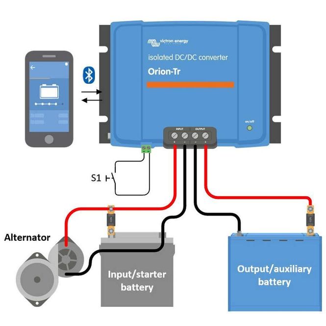 Hovedbilde Victron Orion TR Smart DC-DC Lader 12>12V 30A (Galvanisk ...