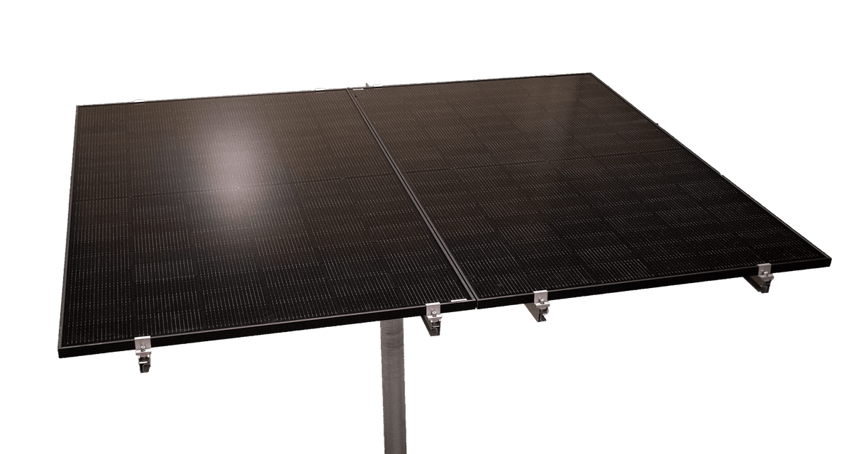 Bakkestativ til solcelle 2x300/350/400W etc