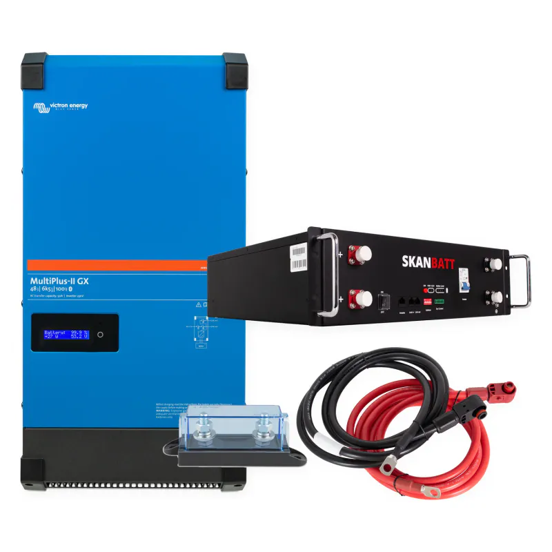 Hjemmebatteri 5 kWh med Victron MultiPlus-II GX 4500 VA