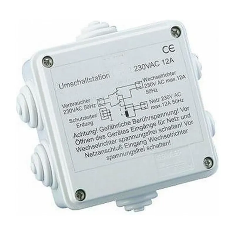 Automatisk 230V bryter - vender - 2700VA US-12N
